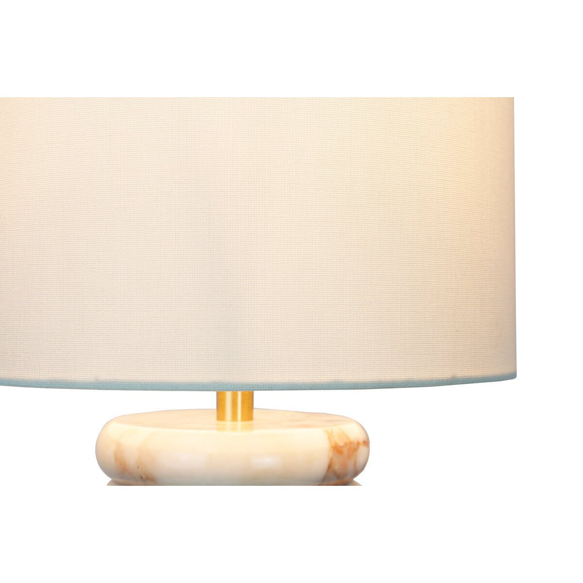 Table lamp marble/linen beige - SalesFever