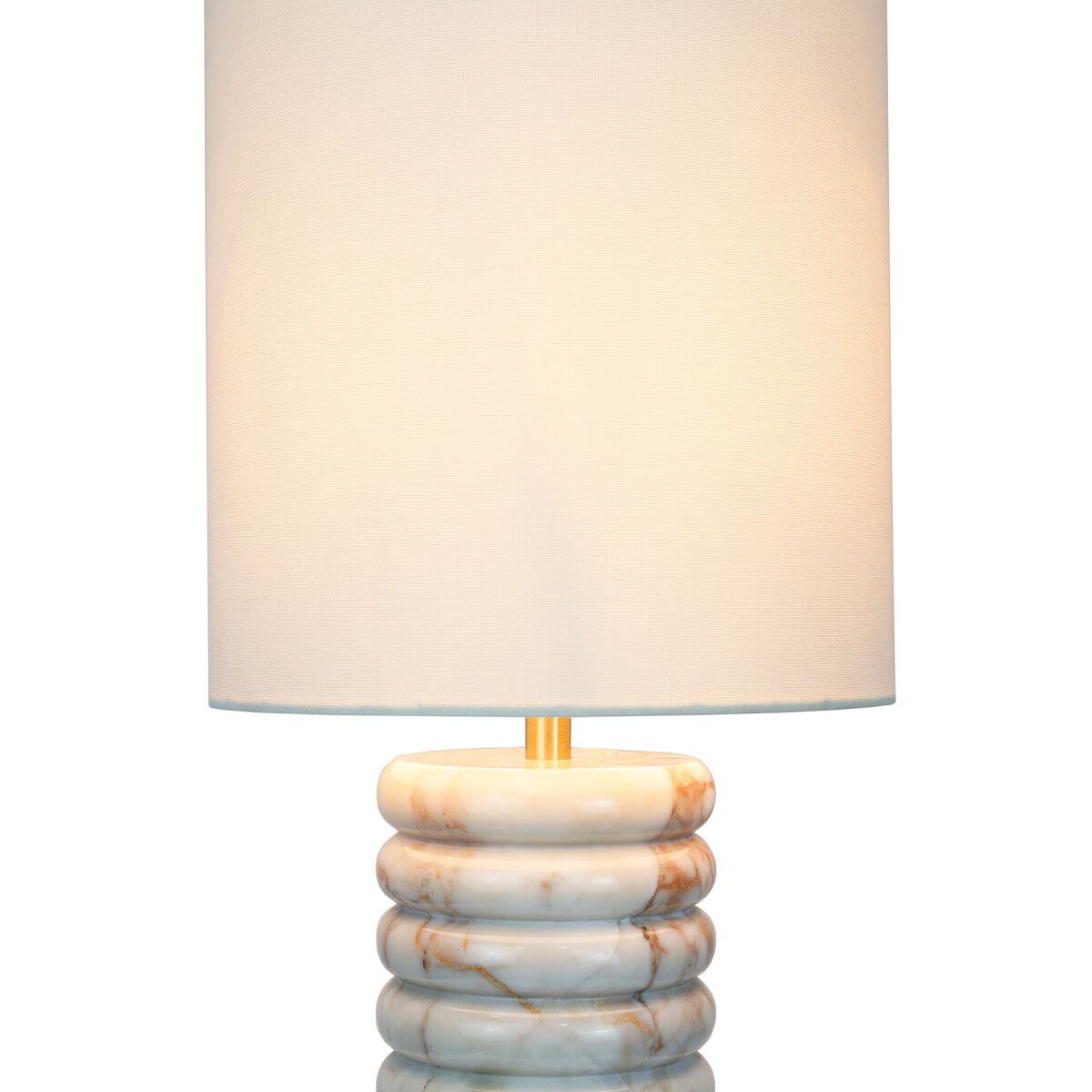 Table lamp marble/linen beige - SalesFever