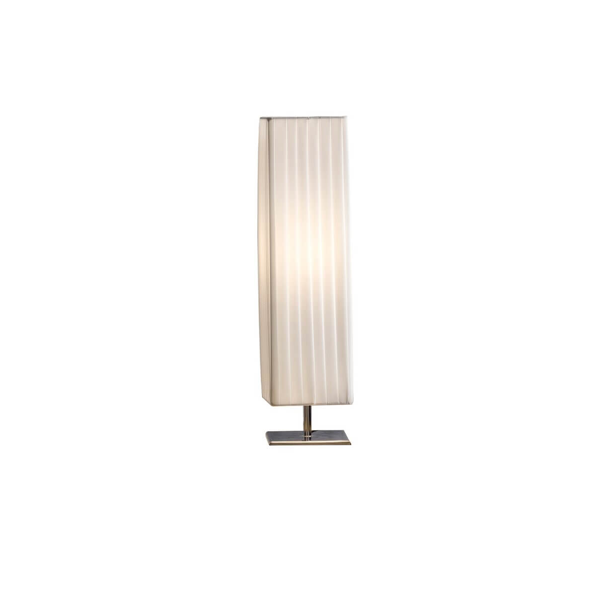 Table lamp 60 cm square white chrome - SalesFever
