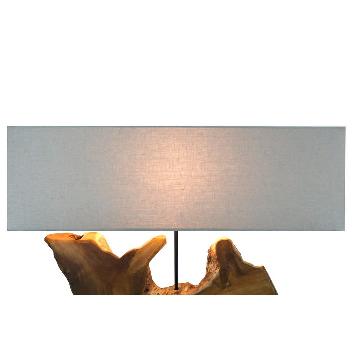 Tischleuchte Treibholz/Leinen Natur 59 cm - SalesFever