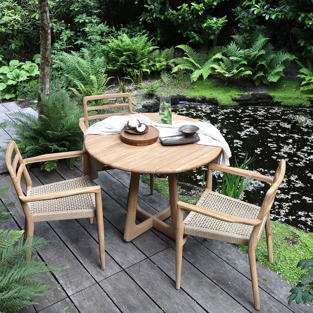 Verano tuintafel Ø 100 cm - Raw Materials