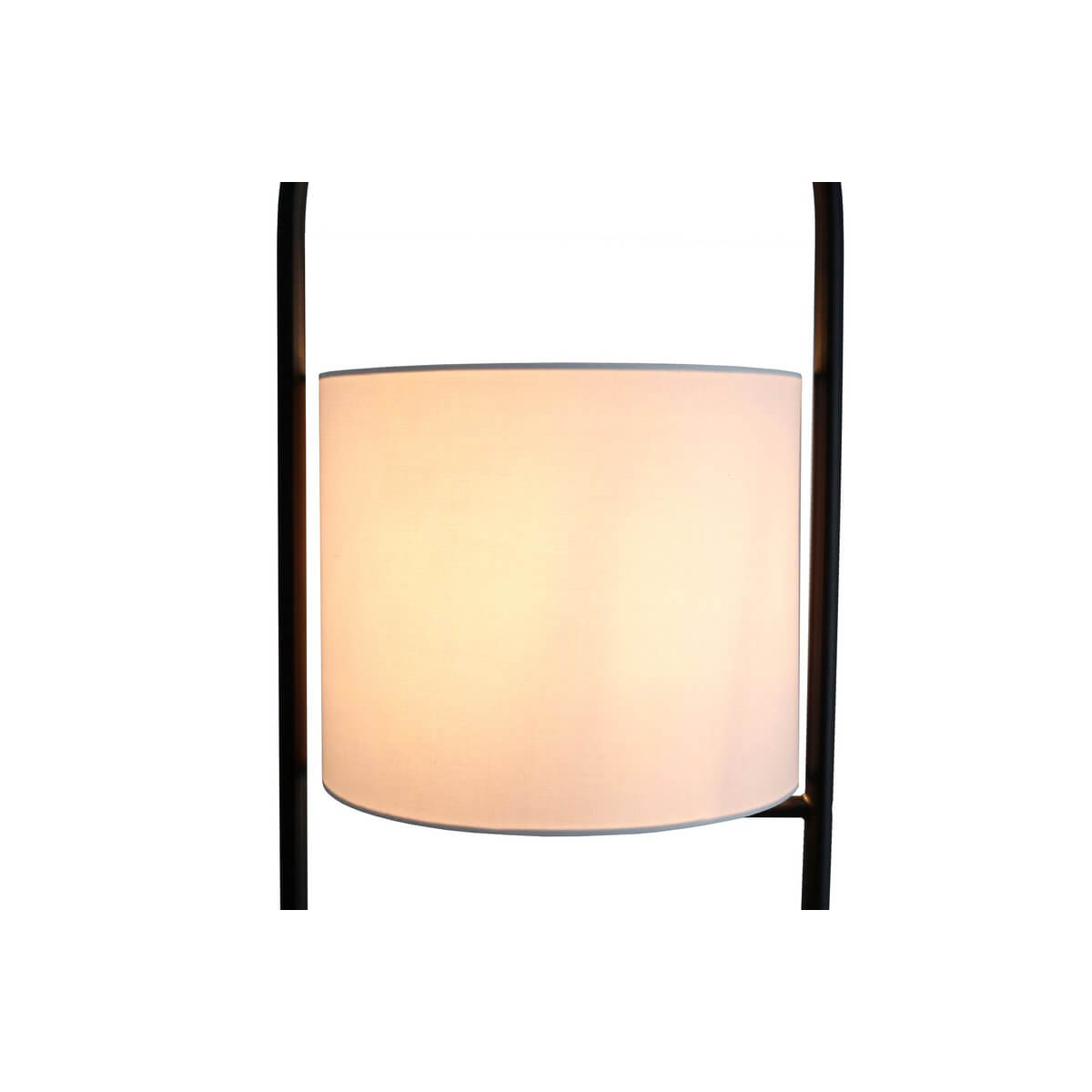 Floor lamp acacia wood natural/white 153 cm - SalesFever