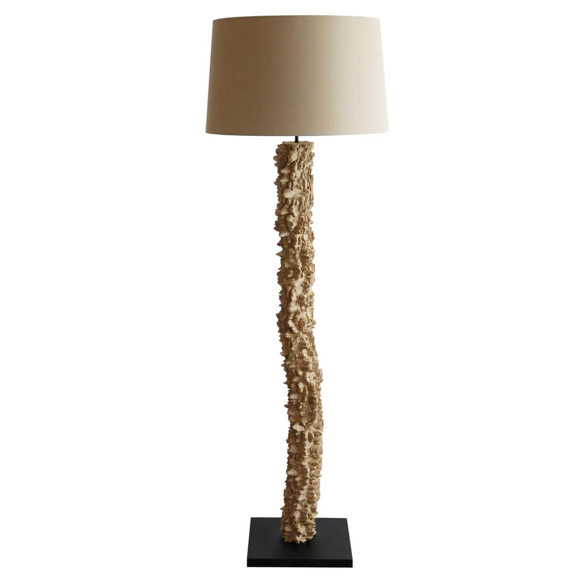 Floor lamp driftwood natural/white 150 cm - SalesFever