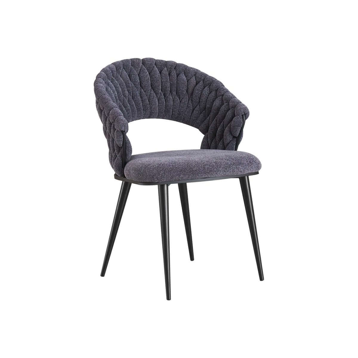 Dining room chair Wave Braided | Anthracite - Luxury Living B.V.