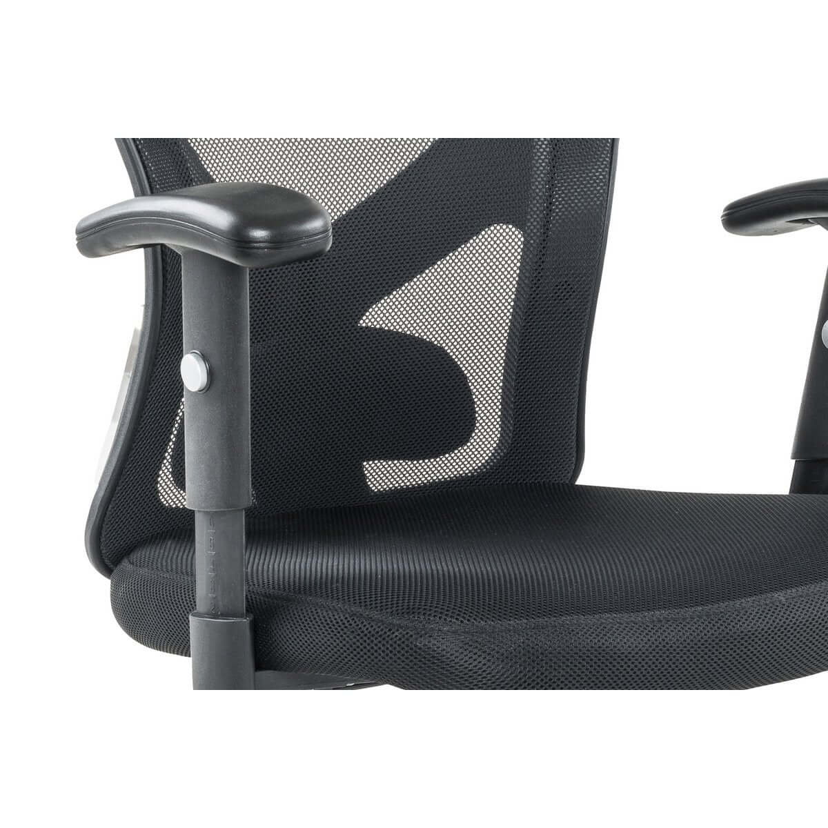 Black office chair with mesh headrests - SalesFever
