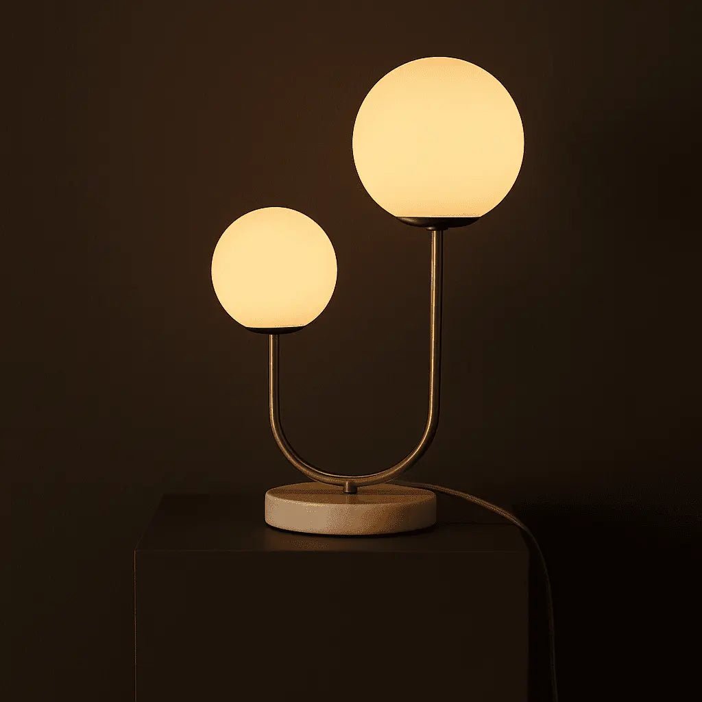 Giorgia elegante marmeren lamp | Matglazen lampen en snoerlamp