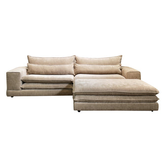 Londen 3-zits + Ottoman Tan