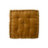 Fluwelen Boxkussen Donna mosterd 45x45x10