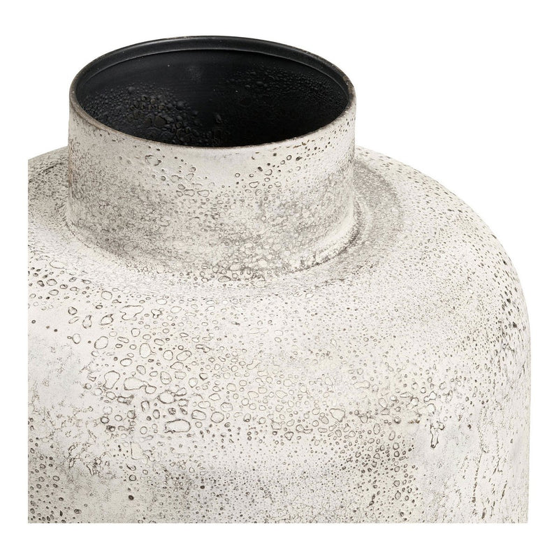 Hou Decoratieve pot, metaal, antiek beige, ø24x60,5 cm