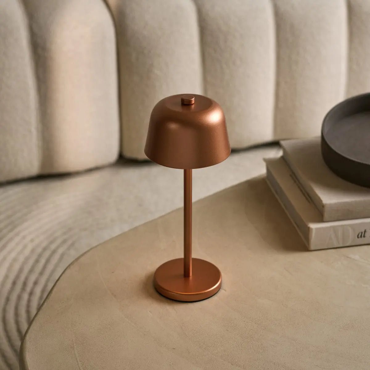 Anton Koperen Oplaadbare Tafellamp | Stijlvolle en draadloze verlichting