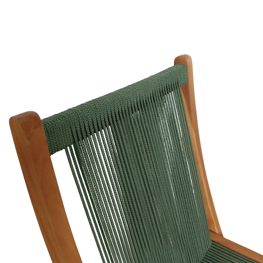 Rope opvouwbare tuinstoel groen