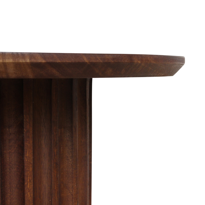 Bullnose bijzettafel bruin 55 cm