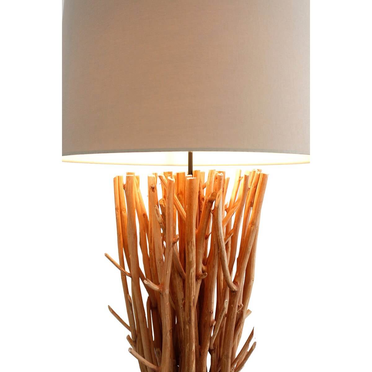 Stehleuchte Treibholz Natur/Weiß 175 cm - SalesFever